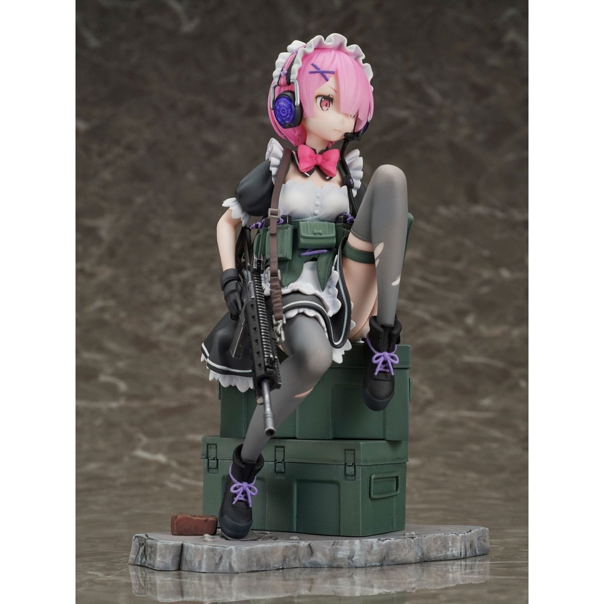 Re:Zero Starting Life in Another World PVC Statue 1/7 Ram Military Ver. 20cm - Scale Statue - Helios - Hobby Figures UK