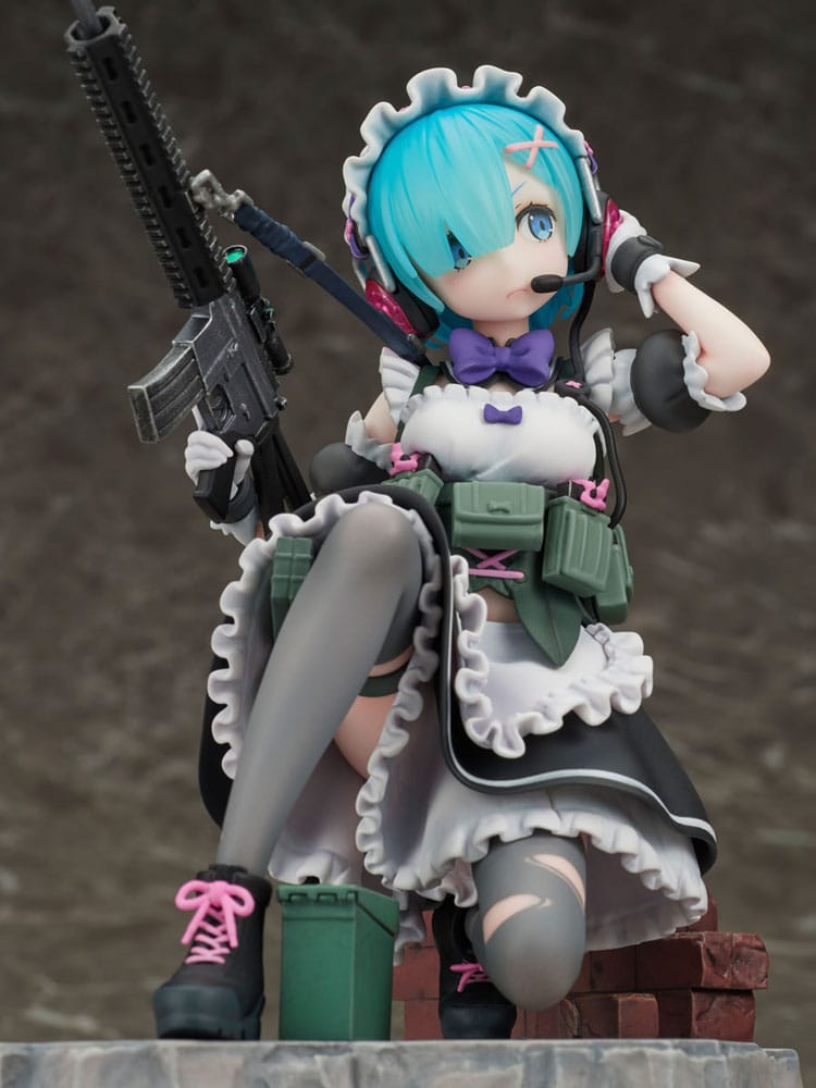 Re:Zero Starting Life in Another World PVC Statue 1/7 Rem Military Ver. 16cm - Scale Statue - Helios - Hobby Figures UK