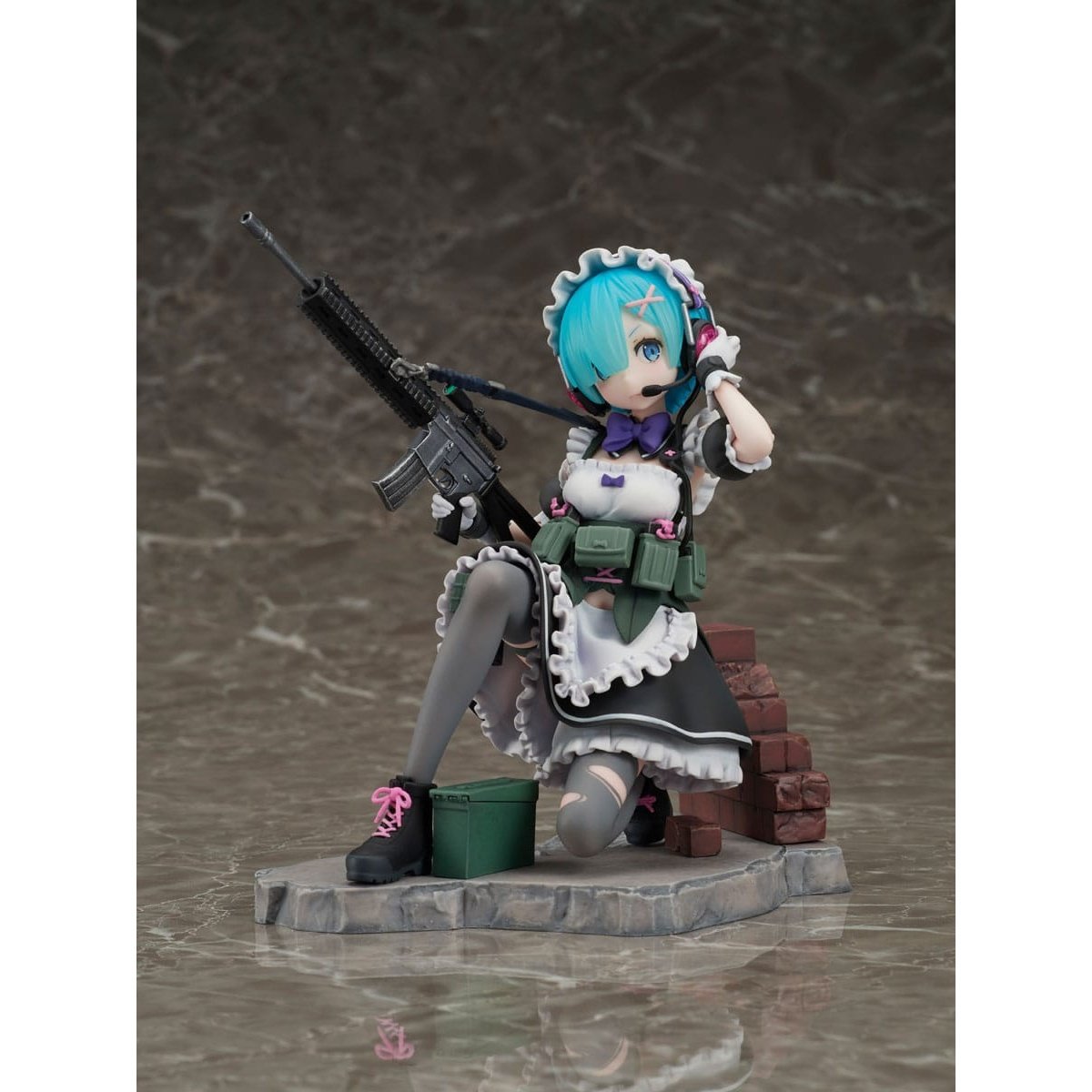 Re:Zero Starting Life in Another World PVC Statue 1/7 Rem Military Ver. 16cm - Scale Statue - Helios - Hobby Figures UK