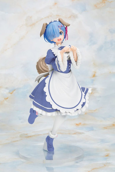 Re:Zero - Starting Life in Another World PVC Statue Rem Memory Snow Puppy Ver. Renewal Edition - Scale Statue - Taito Prize - Hobby Figures UK