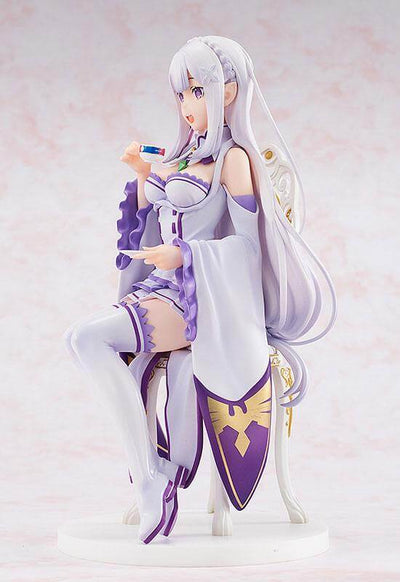 Re:ZERO -Starting Life in Another World- PVC Statue 1/7 Emilia Tea Party Ver. 20cm - Scale Statue - Kadokawa - Hobby Figures UK