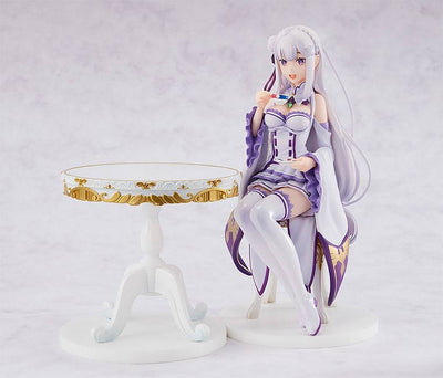 Re:ZERO -Starting Life in Another World- PVC Statue 1/7 Emilia Tea Party Ver. 20cm - Scale Statue - Kadokawa - Hobby Figures UK
