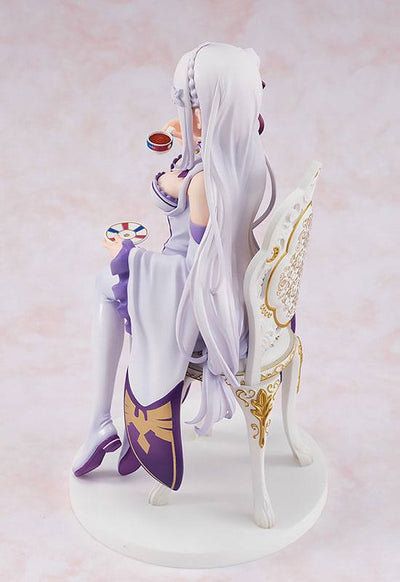 Re:ZERO -Starting Life in Another World- PVC Statue 1/7 Emilia Tea Party Ver. 20cm - Scale Statue - Kadokawa - Hobby Figures UK
