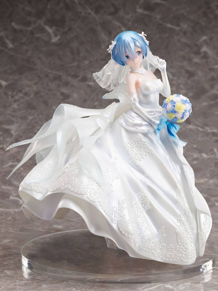 Re:ZERO -Starting Life in Another World- PVC Statue 1/7 Rem Wedding Dress Ver. 23cm - Scale Statue - Furyu - Hobby Figures UK