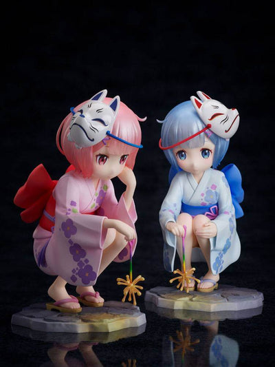 Re:ZERO -Starting Life in Another World- PVC Statues 1/7 Rem & Ram Childhood Summer Memories 11cm - Scale Statue - Furyu - Hobby Figures UK