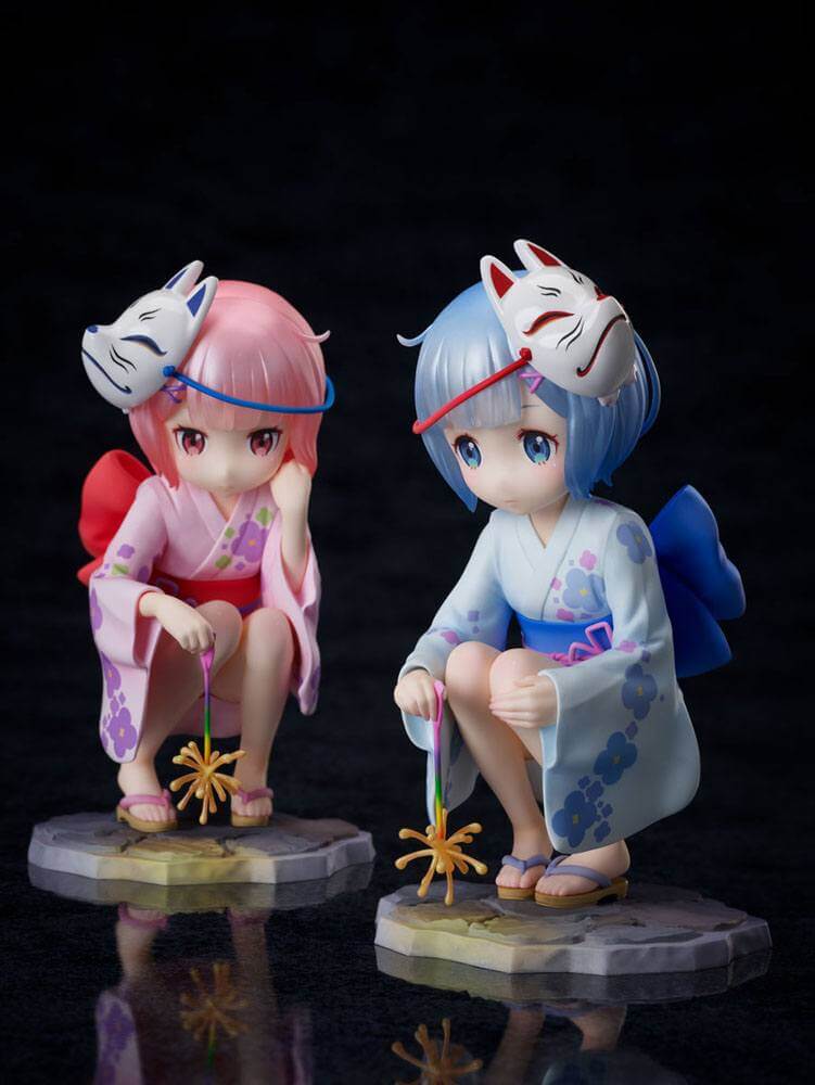 Re:ZERO -Starting Life in Another World- PVC Statues 1/7 Rem & Ram Childhood Summer Memories 11cm - Scale Statue - Furyu - Hobby Figures UK