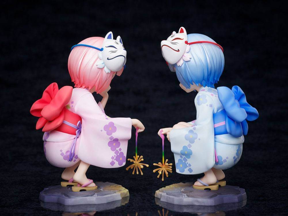 Re:ZERO -Starting Life in Another World- PVC Statues 1/7 Rem & Ram Childhood Summer Memories 11cm - Scale Statue - Furyu - Hobby Figures UK