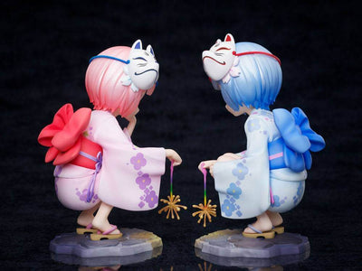 Re:ZERO -Starting Life in Another World- PVC Statues 1/7 Rem & Ram Childhood Summer Memories 11cm - Scale Statue - Furyu - Hobby Figures UK
