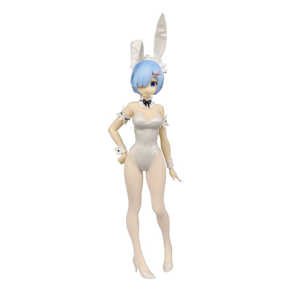 Re:Zero BiCute Bunnies PVC Statue Rem White Pearl Colour Ver. 30cm - Scale Statue - Furyu - Hobby Figures UK
