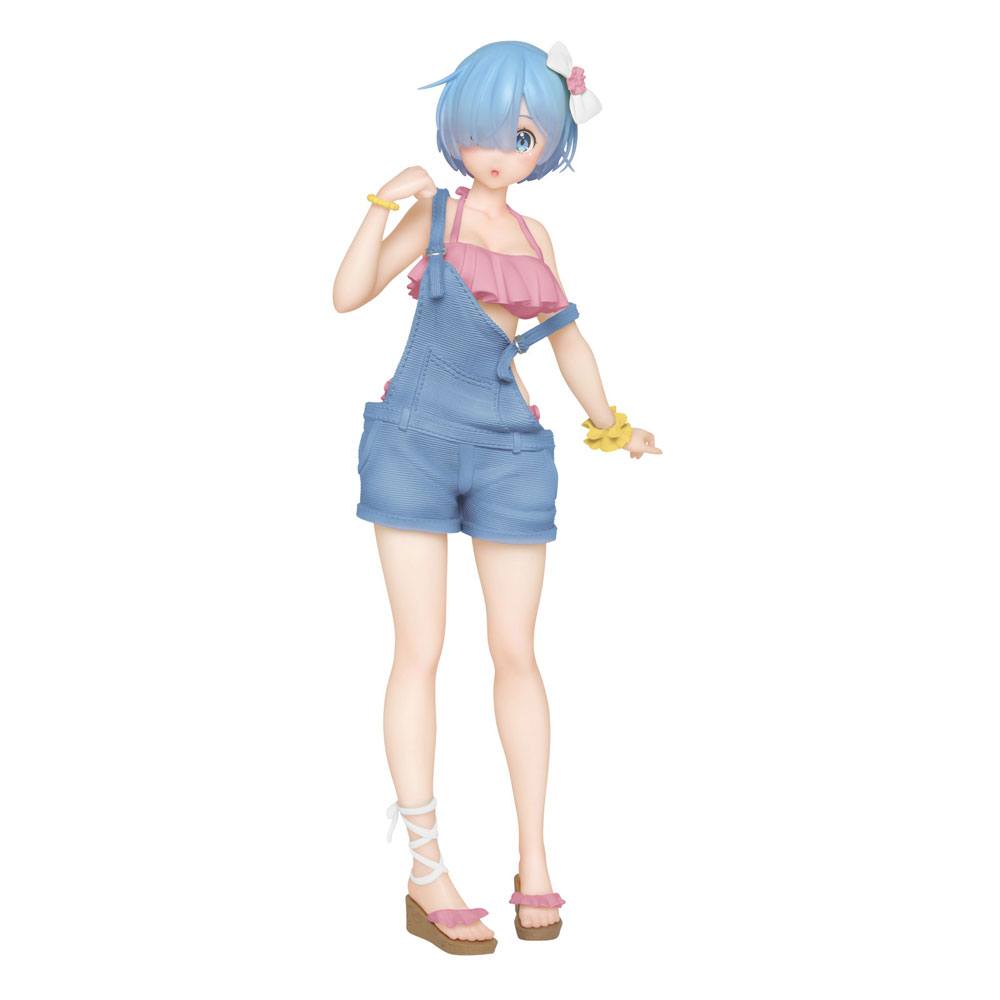 Re:Zero Precious PVC Statue Rem Original Salopette Swimwear Ver. Renewal 23cm - Scale Statue - Taito - Hobby Figures UK