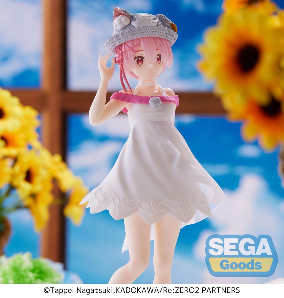 Re:Zero Starting Life in Another World Luminasta PVC Statue Ram Nyatsu Day 19cm - Scale Statue - Sega - Hobby Figures UK