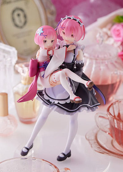 Re:Zero Starting Life in Another World PVC Statue 1/7 Ram & Childhood Ram 23cm - Scale Statue - Sega - Hobby Figures UK