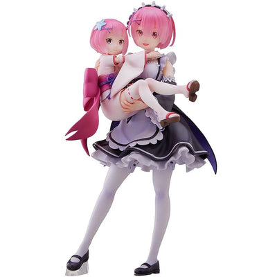 Re:Zero Starting Life in Another World PVC Statue 1/7 Ram & Childhood Ram 23cm - Scale Statue - Sega - Hobby Figures UK