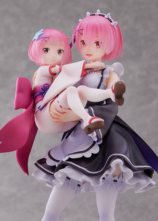 Re:Zero Starting Life in Another World PVC Statue 1/7 Ram & Childhood Ram 23cm - Scale Statue - Sega - Hobby Figures UK