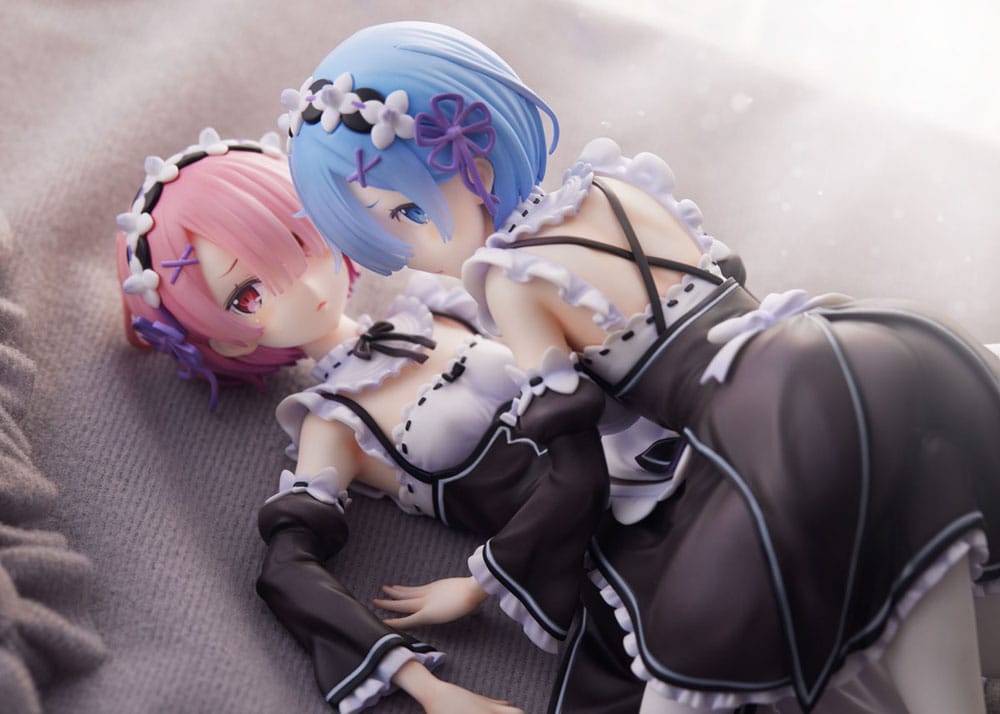 Re:Zero Starting Life in Another World PVC Statue 1/7 Ram & Rem 9cm - Scale Statue - Furyu - Hobby Figures UK