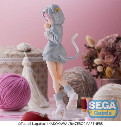 Re:Zero Starting Life in Another World SPM PVC Statue Ram The Great Spirit Puck 21cm - Scale Statue - Sega - Hobby Figures UK