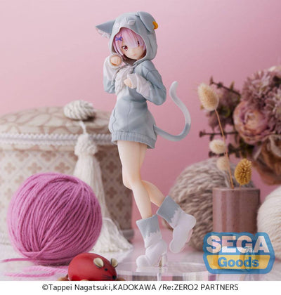 Re:Zero Starting Life in Another World SPM PVC Statue Ram The Great Spirit Puck 21cm - Scale Statue - Sega - Hobby Figures UK