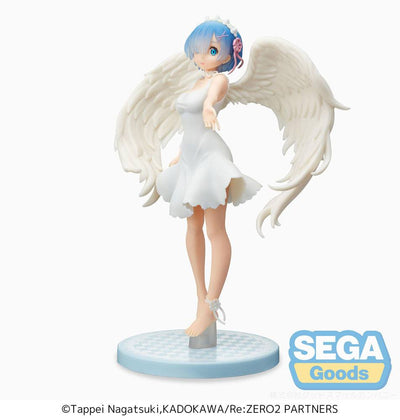 Re: Zero Starting Life in Another World SPM PVC Statue Rem Demon Angel Ver. 21cm - Scale Statue - Sega - Hobby Figures UK