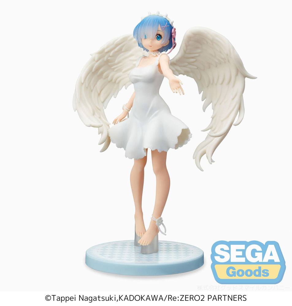 Re: Zero Starting Life in Another World SPM PVC Statue Rem Demon Angel Ver. 21cm - Scale Statue - Sega - Hobby Figures UK
