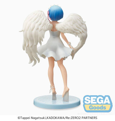 Re: Zero Starting Life in Another World SPM PVC Statue Rem Demon Angel Ver. 21cm - Scale Statue - Sega - Hobby Figures UK