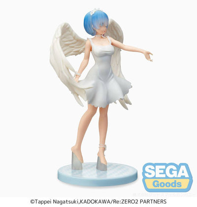 Re: Zero Starting Life in Another World SPM PVC Statue Rem Demon Angel Ver. 21cm - Scale Statue - Sega - Hobby Figures UK