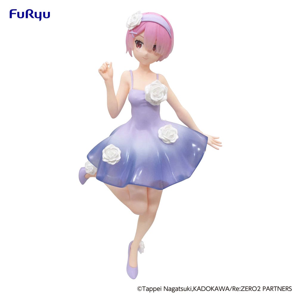 Re:Zero Trio-Try-iT PVC Statue Ram Flower Dress 21cm - Scale Statue - Furyu - Hobby Figures UK