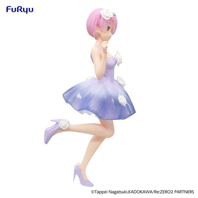 Re:Zero Trio-Try-iT PVC Statue Ram Flower Dress 21cm - Scale Statue - Furyu - Hobby Figures UK