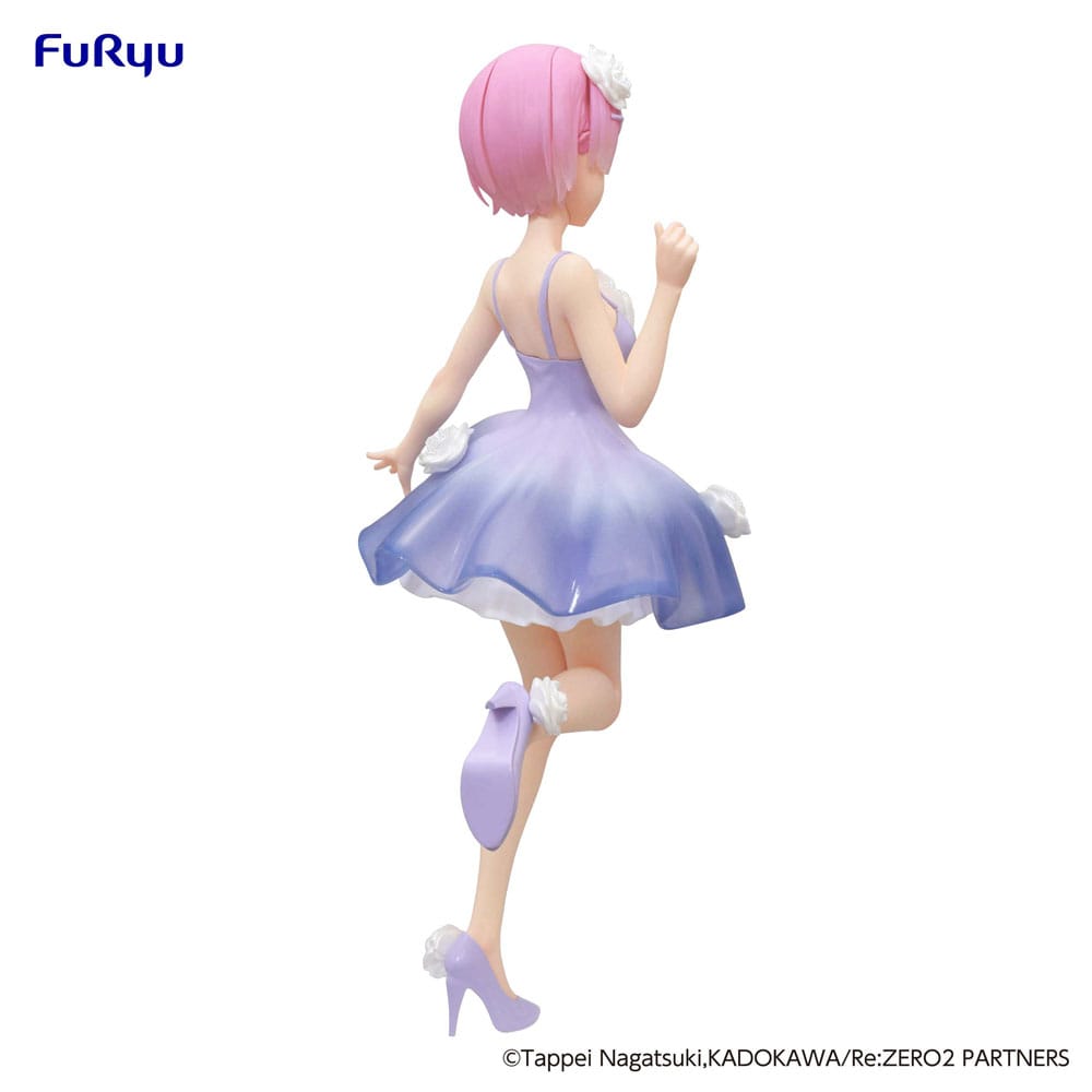 Re:Zero Trio-Try-iT PVC Statue Ram Flower Dress 21cm - Scale Statue - Furyu - Hobby Figures UK