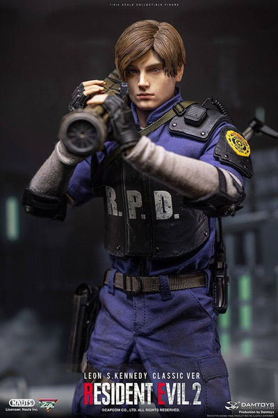 Resident Evil 2 Action Figure 1/6 Leon S. Kennedy (Classic Version) 30cm - Action Figures - Damtoys - Hobby Figures UK