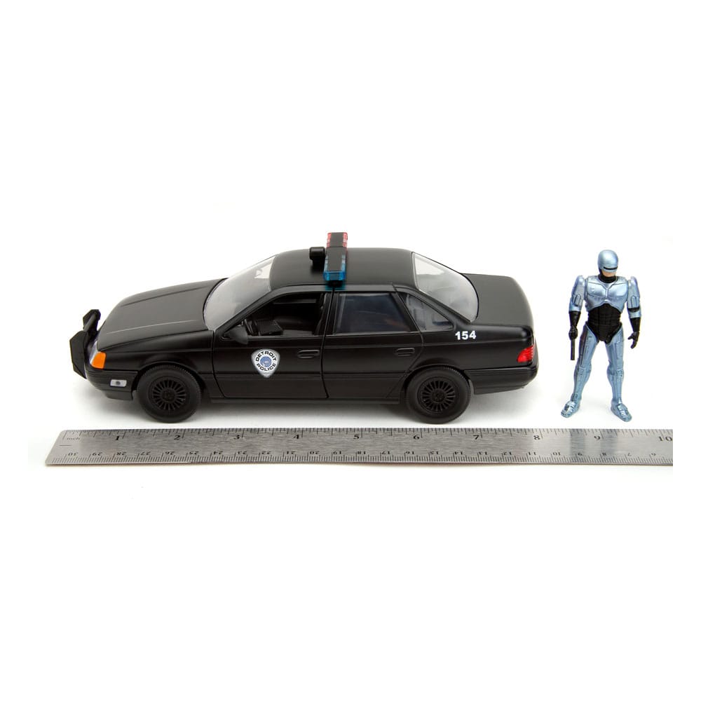 Robocop Hollywood Rides Diecast Model 1/24 1986 Ford Taurus with Robocop Figure - Action Figures - Jada Toys - Hobby Figures UK
