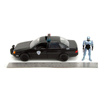 Robocop Hollywood Rides Diecast Model 1/24 1986 Ford Taurus with Robocop Figure - Action Figures - Jada Toys - Hobby Figures UK