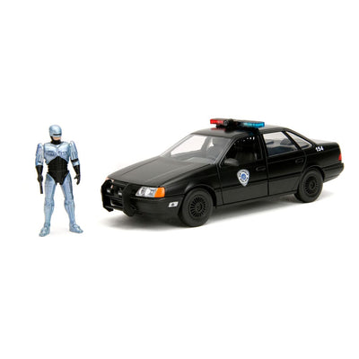 Robocop Hollywood Rides Diecast Model 1/24 1986 Ford Taurus with Robocop Figure - Action Figures - Jada Toys - Hobby Figures UK