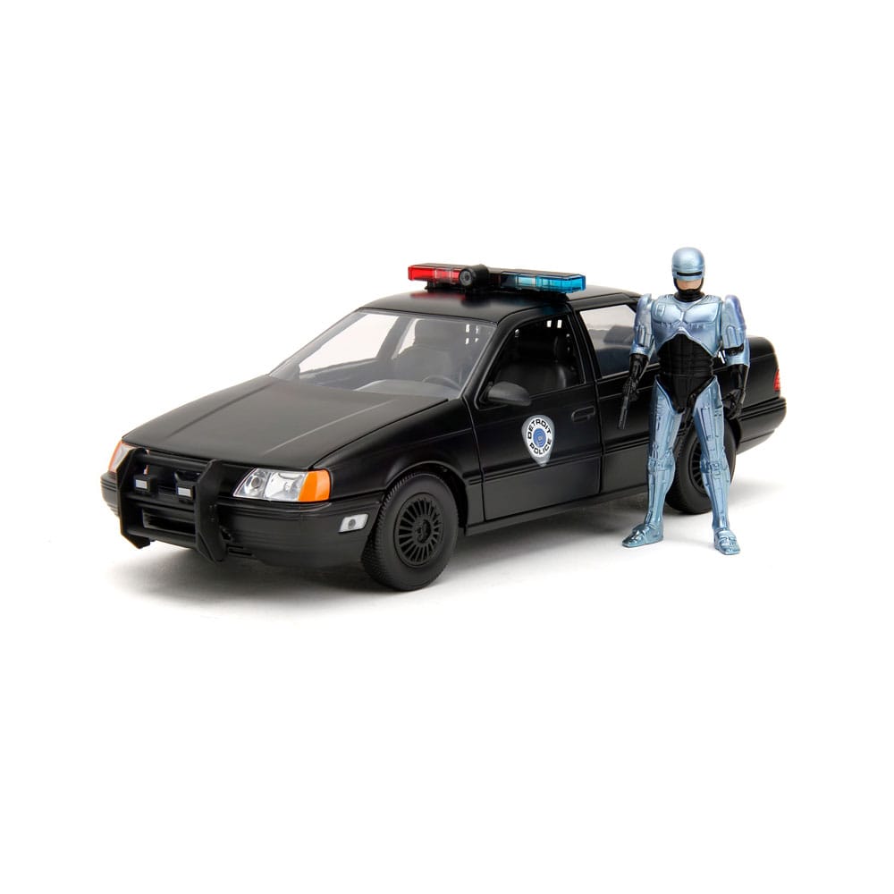 Robocop Hollywood Rides Diecast Model 1/24 1986 Ford Taurus with Robocop Figure - Action Figures - Jada Toys - Hobby Figures UK