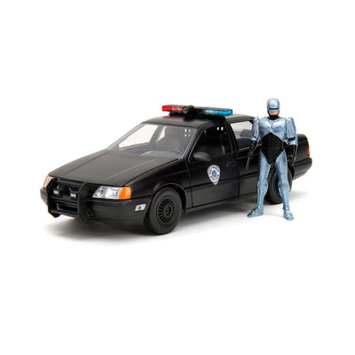 Robocop Hollywood Rides Diecast Model 1/24 1986 Ford Taurus with Robocop Figure - Action Figures - Jada Toys - Hobby Figures UK