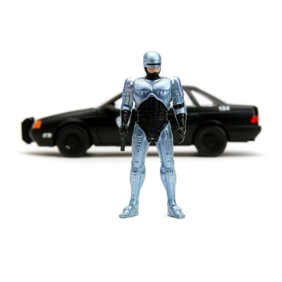 Robocop Hollywood Rides Diecast Model 1/24 1986 Ford Taurus with Robocop Figure - Action Figures - Jada Toys - Hobby Figures UK