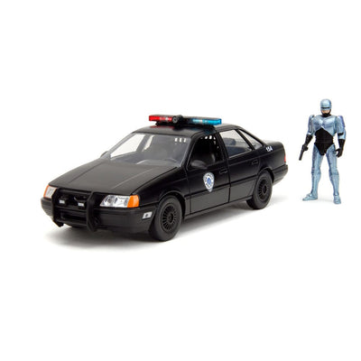 Robocop Hollywood Rides Diecast Model 1/24 1986 Ford Taurus with Robocop Figure - Action Figures - Jada Toys - Hobby Figures UK