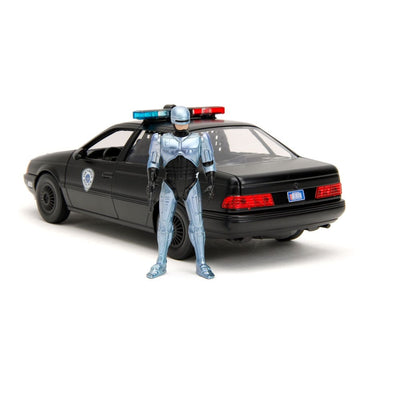 Robocop Hollywood Rides Diecast Model 1/24 1986 Ford Taurus with Robocop Figure - Action Figures - Jada Toys - Hobby Figures UK