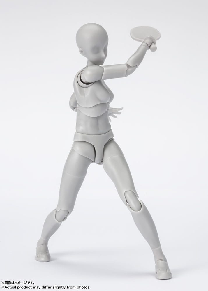 S.H. Figuarts Action Figure Body-Chan Sports Edition DX Set (Gray Color Ver.) 14cm - Action Figures - Bandai Tamashii Nations - Hobby Figures UK