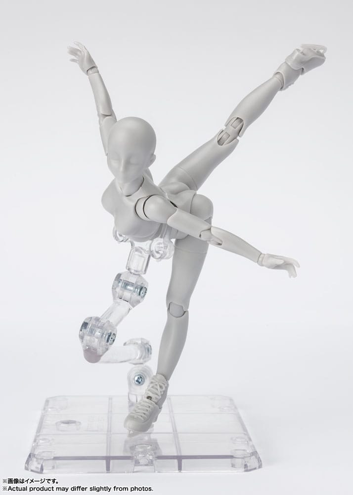 S.H. Figuarts Action Figure Body-Chan Sports Edition DX Set (Gray Color Ver.) 14cm - Action Figures - Bandai Tamashii Nations - Hobby Figures UK