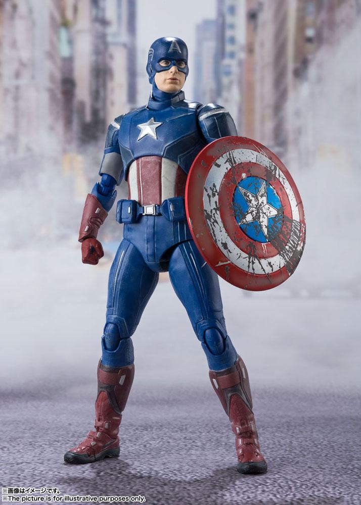 Avengers S.H. Figuarts Action Figure Captain America (Avengers Assemble Edition) 15cm - Action Figures - Bandai Tamashii Nations - Hobby Figures UK