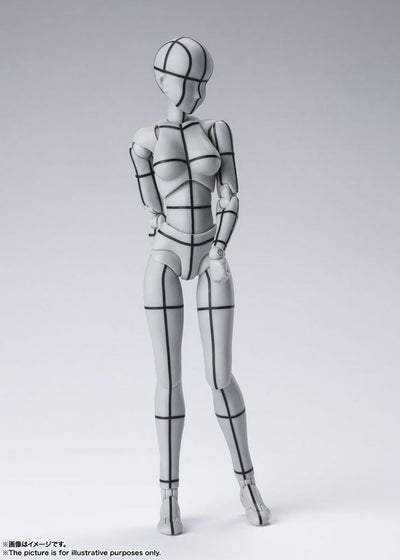 S.H. Figuarts Body Chan Action Figure Wireframe Gray Color Version 14cm - Action Figures - Bandai Tamashii Nations - Hobby Figures UK