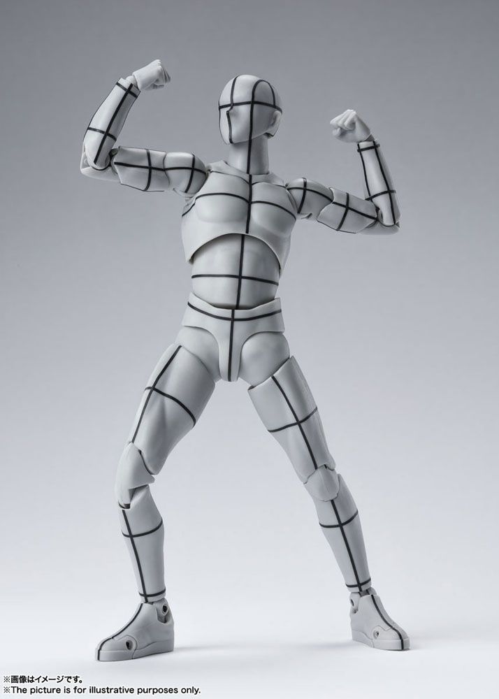 S.H. Figuarts Body Kun Action Figure Wireframe Gray Color Version 15cm - Action Figures - Bandai Tamashii Nations - Hobby Figures UK