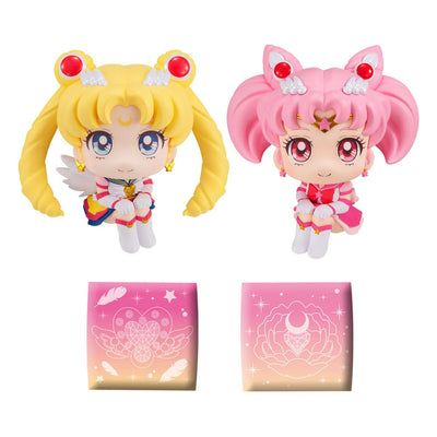 Sailor Moon Cosmos The Movie Look Up PVC Statues Eternal Sailor Moon & Eternal Sailor Chibi Moon Limited Ver. 11cm - Scale Statue - Megahouse - Hobby Figures UK