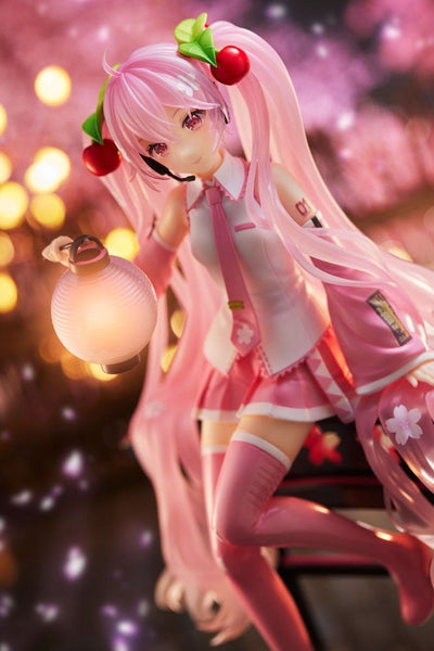 Sakura Miku AMP+ PVC Statue Sakura Lantern Ver. 20cm - Scale Statue - Taito - Hobby Figures UK