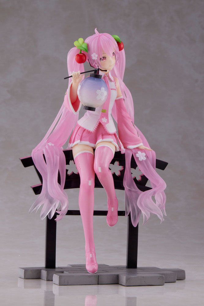 Sakura Miku AMP+ PVC Statue Sakura Lantern Ver. 20cm - Scale Statue - Taito - Hobby Figures UK