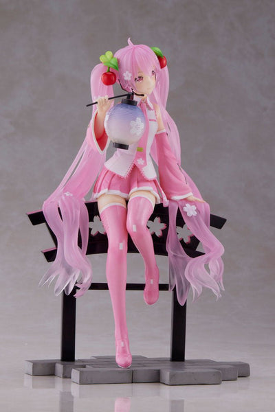 Sakura Miku AMP+ PVC Statue Sakura Lantern Ver. 20cm - Scale Statue - Taito - Hobby Figures UK