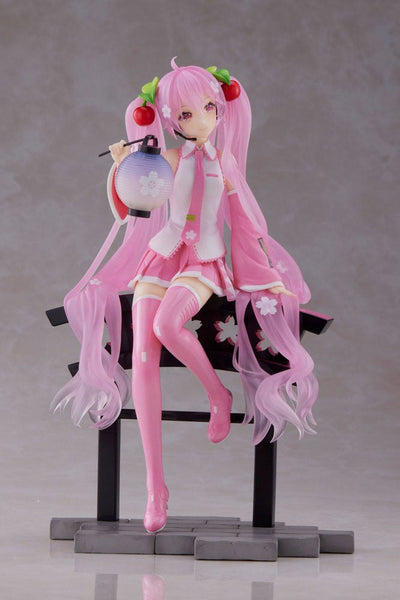 Sakura Miku AMP+ PVC Statue Sakura Lantern Ver. 20cm - Scale Statue - Taito - Hobby Figures UK