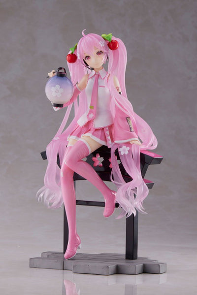Sakura Miku AMP+ PVC Statue Sakura Lantern Ver. 20cm - Scale Statue - Taito - Hobby Figures UK