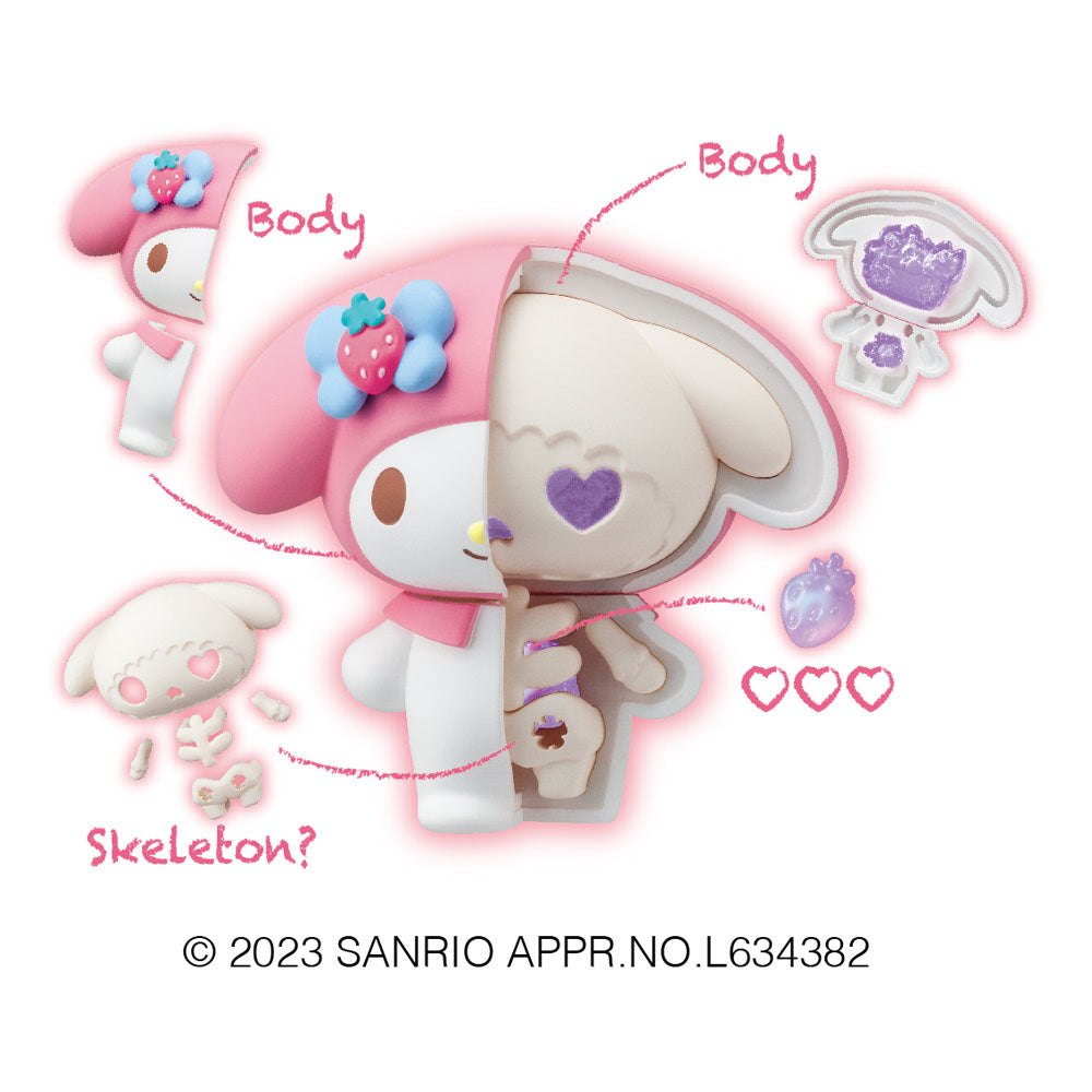 Sanrio Puzzle Mascot Kaitai Fantasy Figures 8cm Assortment Fancy Purple (4) - Mini Figures - Megahouse - Hobby Figures UK