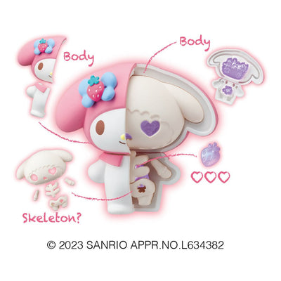 Sanrio Puzzle Mascot Kaitai Fantasy Figures 8cm Assortment Fancy Purple (4) - Mini Figures - Megahouse - Hobby Figures UK